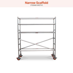 1.9m – 2.2m Narrow Aluminium Mobile Scaffold Base Tower