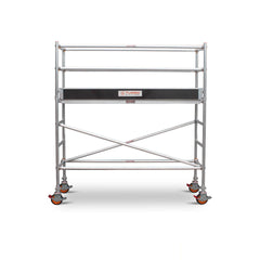 1.9m – 2.2m Narrow Aluminium Mobile Scaffold Base Tower with Kickboards