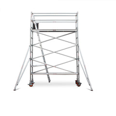 3.1m – 3.4m Narrow Aluminium Mobile Scaffold Base Tower with 2 Outriggers