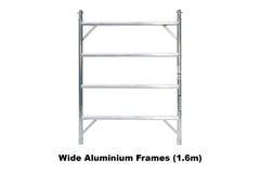 3.9m - 4.2m Wide Aluminium Mobile Scaffold Base Tower