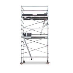 4.7m – 5.0m Wide Aluminium Mobile Scaffold Base Tower with Kickboards