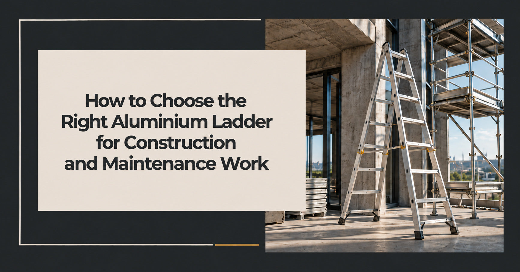 How to Choose the Right Aluminium Ladder for Construction and Maintenance Work