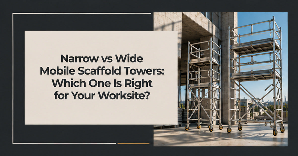 Narrow vs Wide Mobile Scaffold Towers: Which One Is Right for Your Worksite?