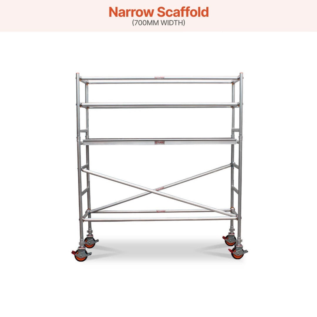 1.9m – 2.2m Narrow Aluminium Mobile Scaffold Base Tower