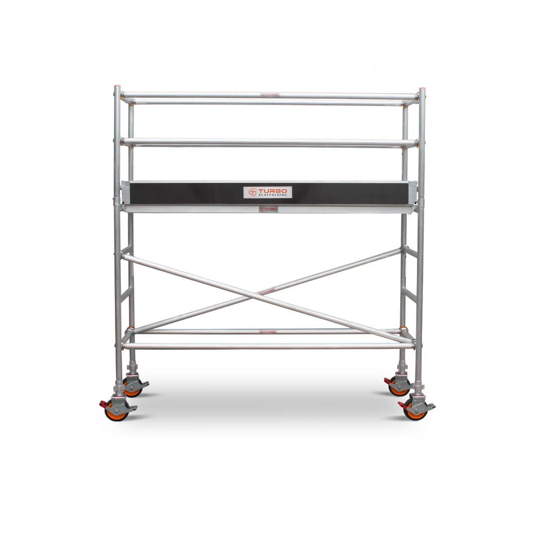 1.9m – 2.2m Narrow Aluminium Mobile Scaffold Base Tower with Kickboards