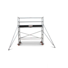 1.9m – 2.2m Narrow Aluminium Mobile Scaffold Base Tower with 2 Outriggers & Kickboards