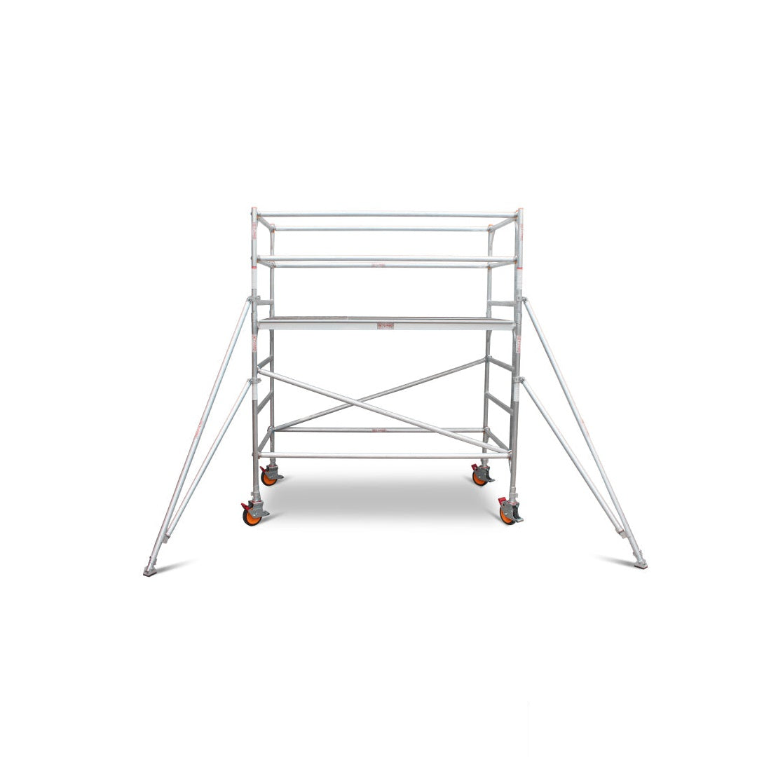 1.9m – 2.2m Wide Aluminium Mobile Scaffold Base Tower with 4 Outriggers