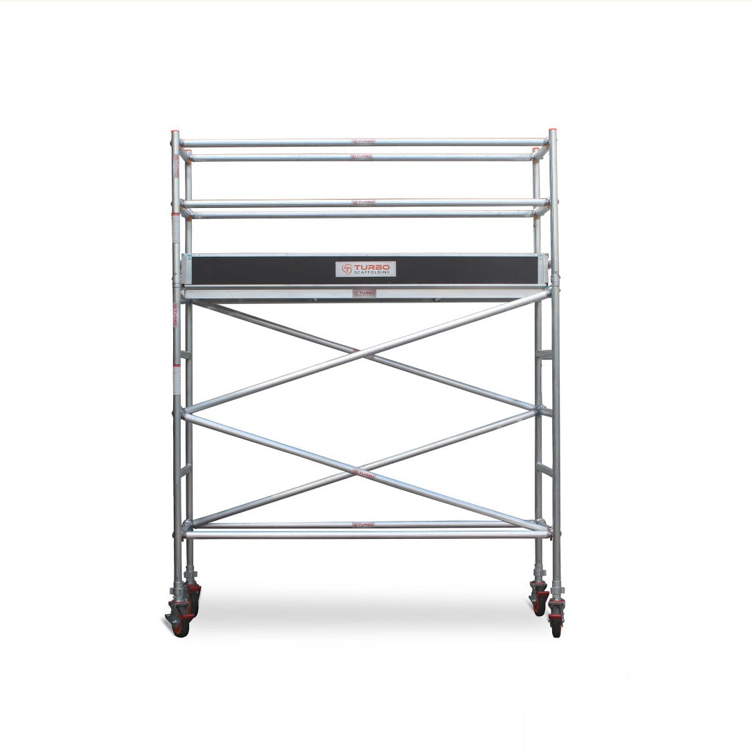 2.3m – 2.6m Narrow Aluminium Mobile Scaffold Base Tower with Kickboards