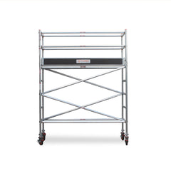 2.3m – 2.6m Narrow Aluminium Mobile Scaffold Base Tower with Kickboards