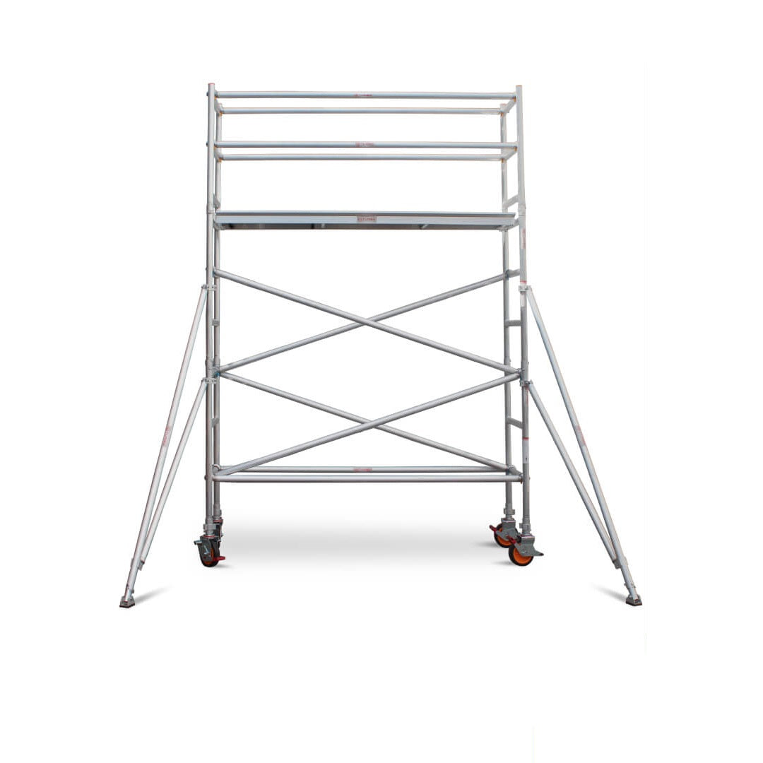 2.7m – 3.0m Narrow Aluminium Mobile Scaffold Base Tower with 4 Outriggers