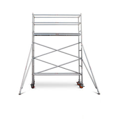 2.7m – 3.0m Narrow Aluminium Mobile Scaffold Base Tower with 4 Outriggers