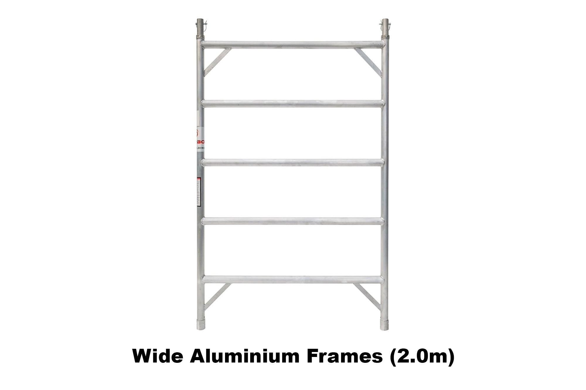 4.3m - 4.6m Wide Aluminium Mobile Scaffold Base Tower with Kickboards