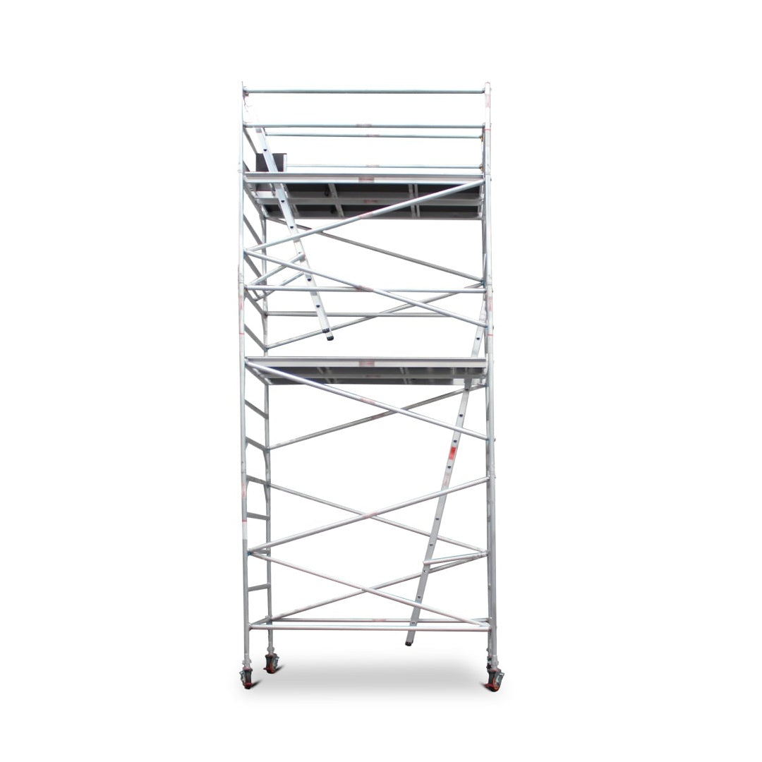 5.5m - 5.8m Wide Aluminium Mobile Scaffold Base Tower
