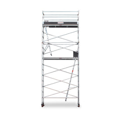 5.9m - 6.2m Narrow Aluminium Mobile Scaffold Base Tower with Kickboards